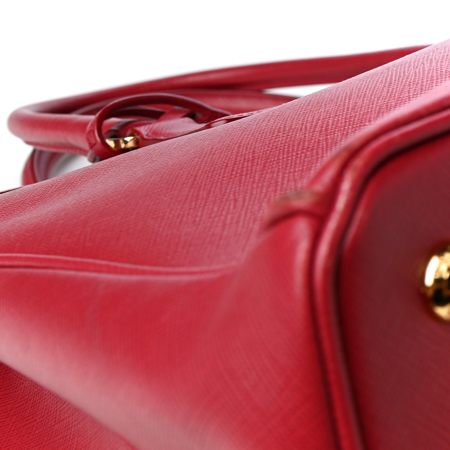 Prada Saffiano Lux Medium Tote Fuoco 9 of 9