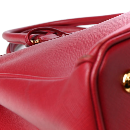 Prada Saffiano Lux Medium Tote Fuoco 9 of 9