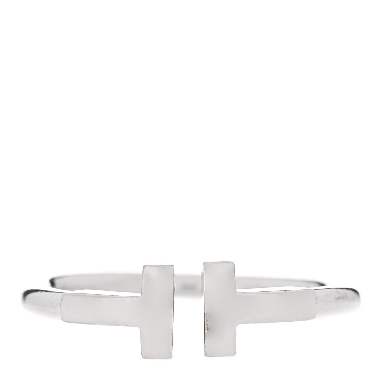 18K White Gold T Wire Ring 54 7