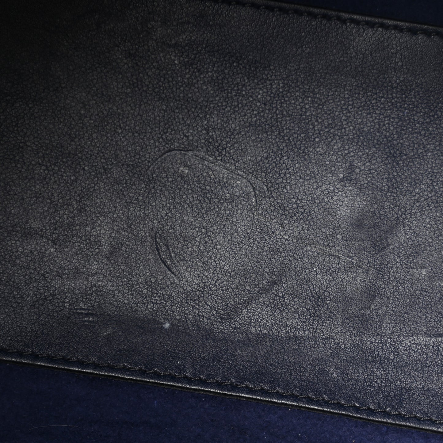 Calfskin Cannage Studded Medium Supple Lady Dior Navy