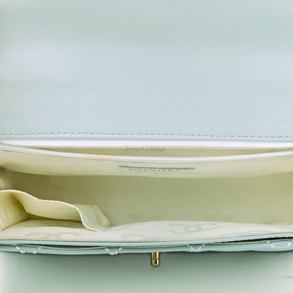 Chanel Calfskin Quilted Wild Stitch Flap Light Blue 6 of 10