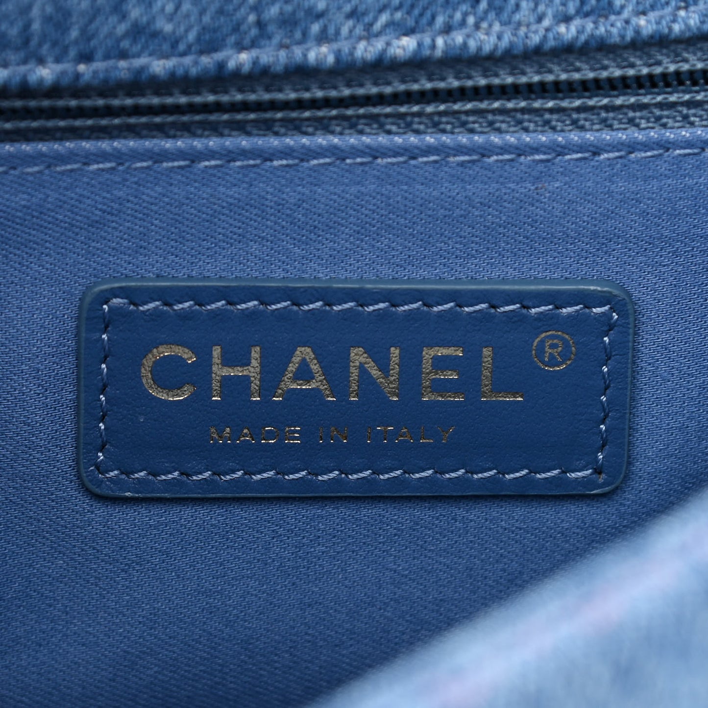 Denim Quilted Mini Denim Mood Rectangular Flap Blue Multicolor