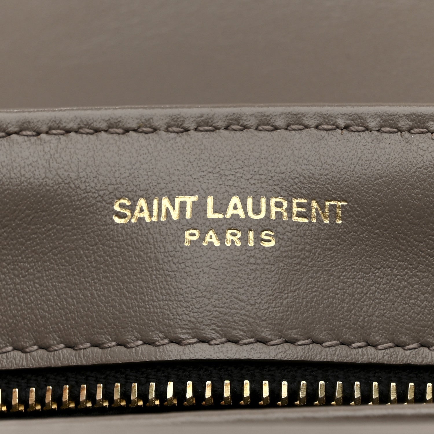 Saint Laurent Calfskin Y Quilted Monogram Toy Loulou Crossbody Bag Greyish Brown 7 of 12
