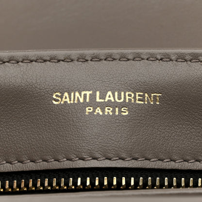 Saint Laurent Calfskin Y Quilted Monogram Toy Loulou Crossbody Bag Greyish Brown 7 of 12