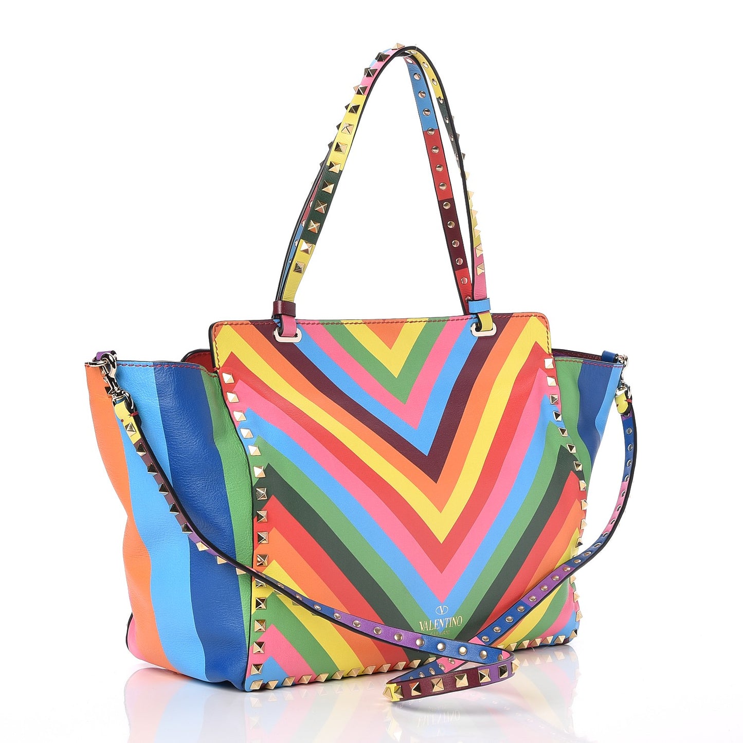 Vitello 1973 Medium Rockstud Tote Multicolor
