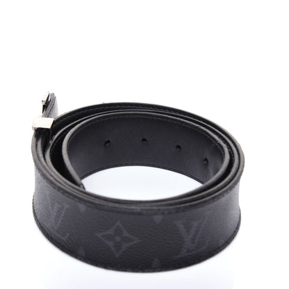 Louis Vuitton Monogram Eclipse Taigarama 40mm LV Initiales Reversible Belt 95 38 Black 4 of 11