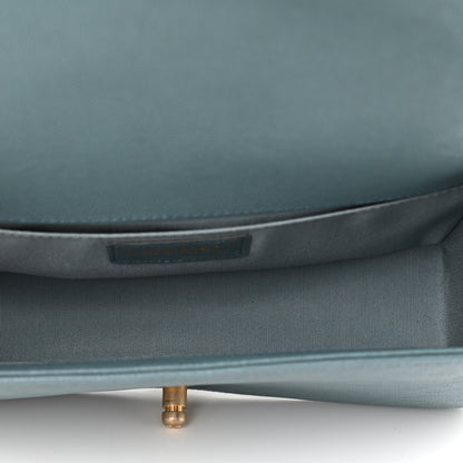 Chanel Caviar Quilted Medium Boy Flap Blue 4 of 10