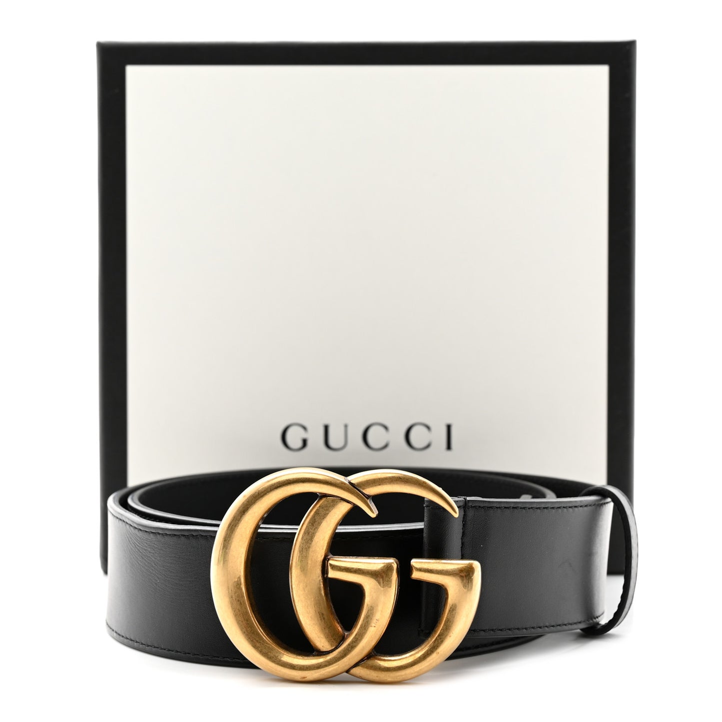 Calfskin Double G 40mm Belt 85 34 Black