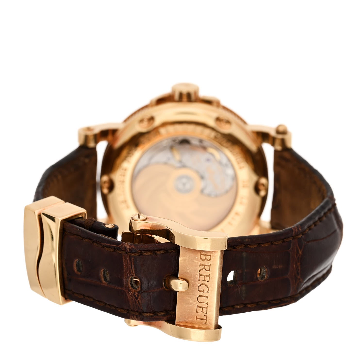 Breguet 18K Yellow Gold Alligator 39mm Marine Big Date Automatic Watch 5817BA/12/9V8 3 of 6