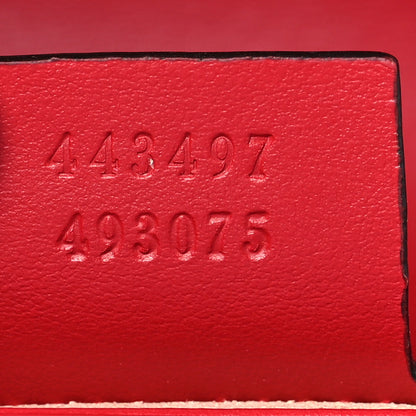 Gucci Calfskin Matelasse Small GG Marmont Shoulder Bag Hibiscus Red 7 of 8