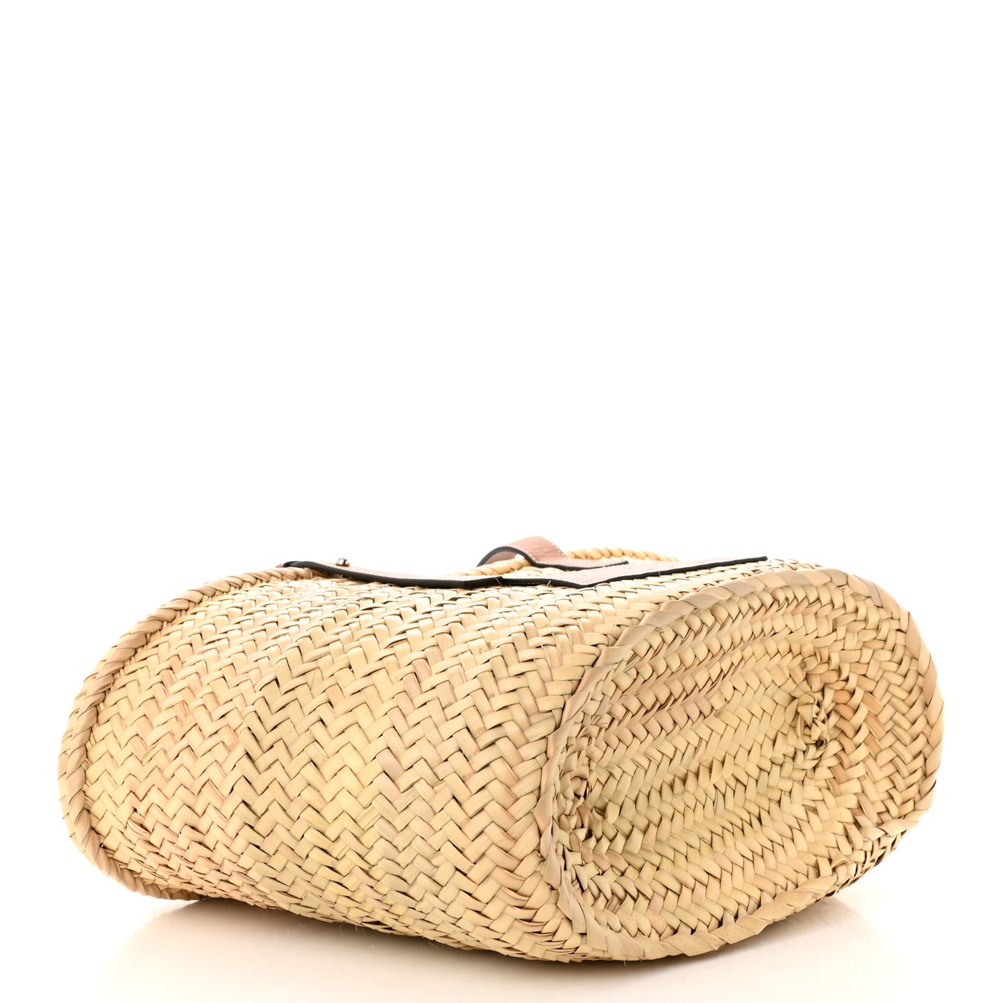 Raffia Basket Tote Bag Natural Tan