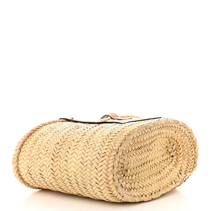 Loewe Raffia Basket Tote Bag Natural Tan 4 of 9