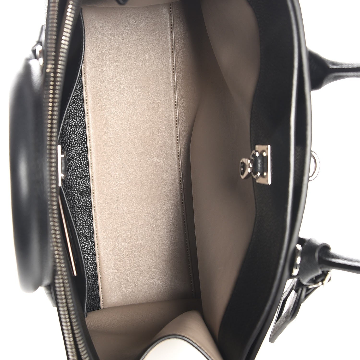 Louis Vuitton Taurillon City Steamer MM Black Beige 6 of 10
