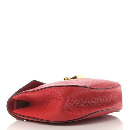Chloe Grained Lambskin Drew Shoulder Bag Plaid Red 4 of 14
