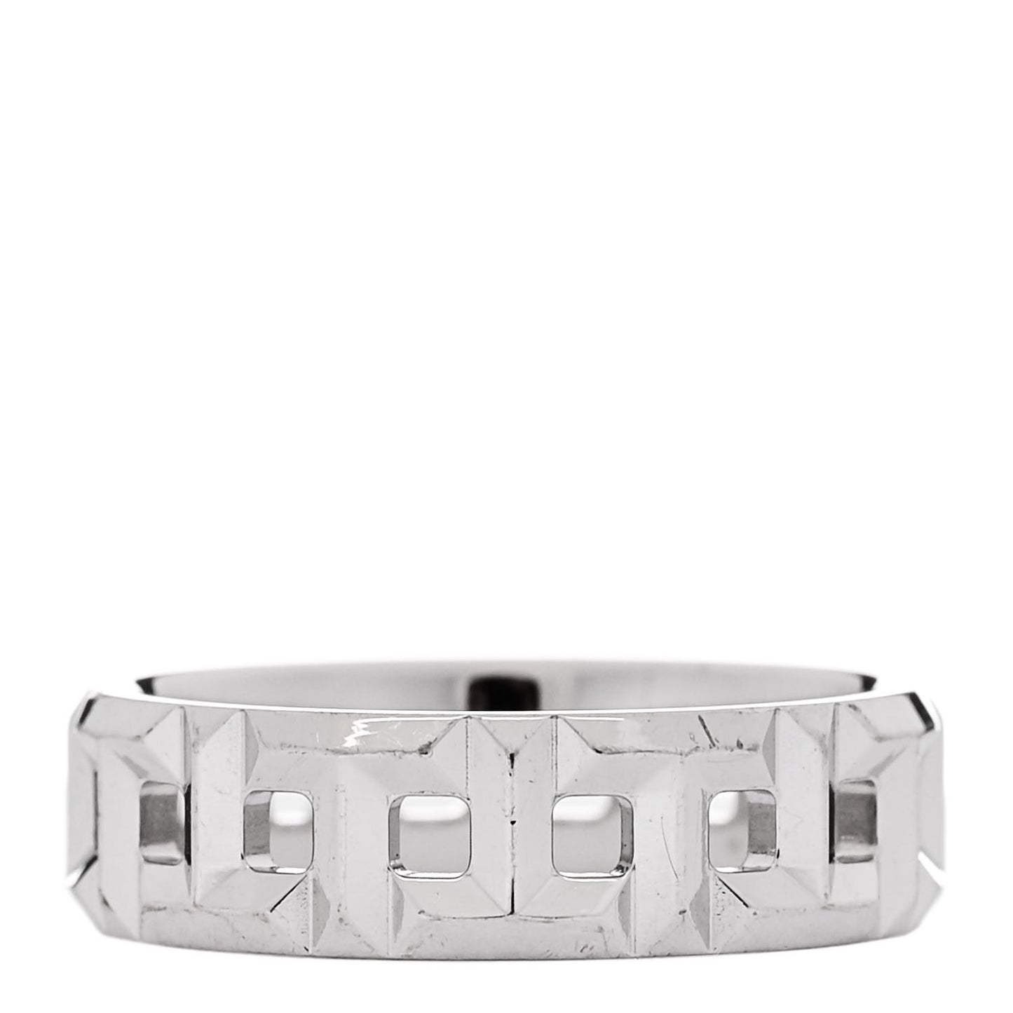 18K White Gold Wide T True Ring 51 5.75