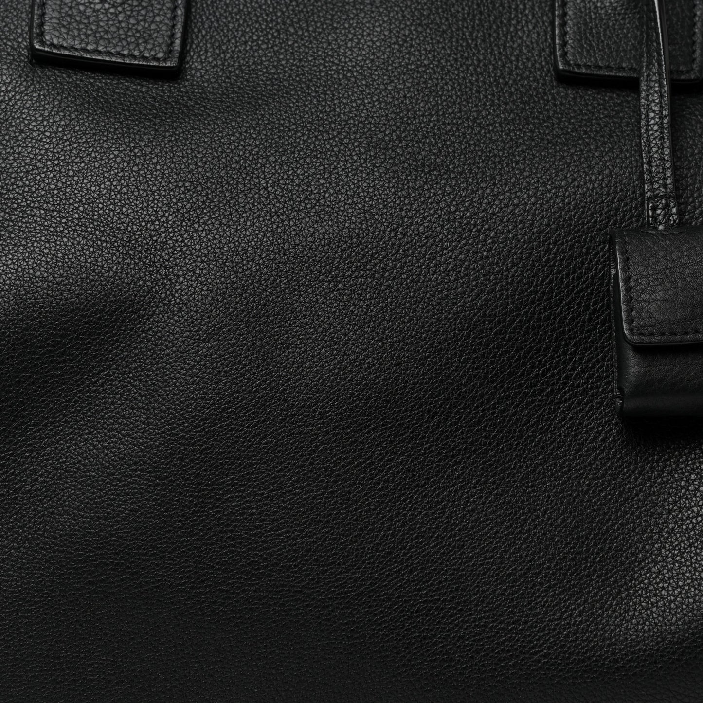 Grained Calfskin Classic Duffle Black