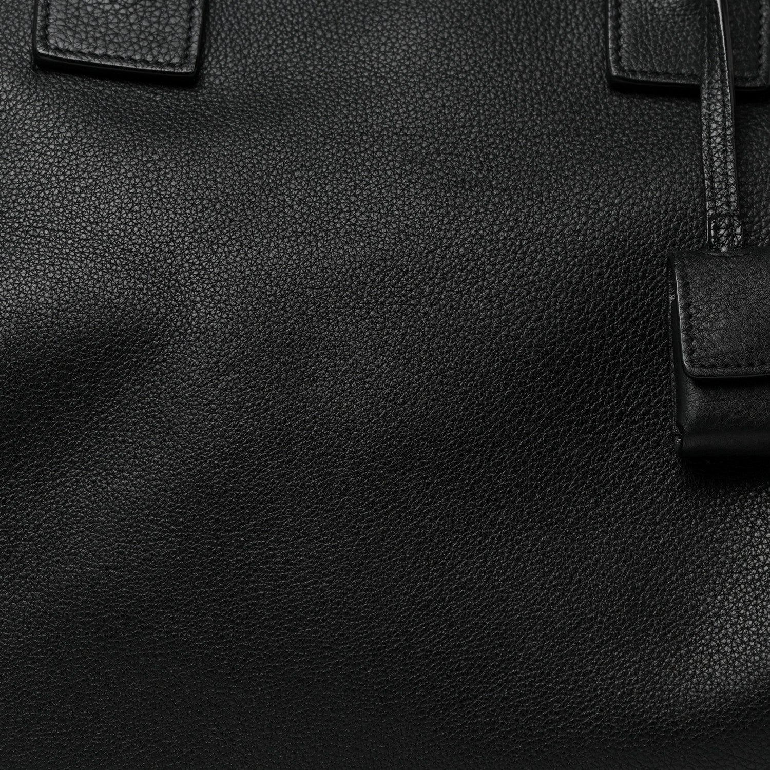 Saint Laurent Grained Calfskin Classic Duffle Black 6 of 10