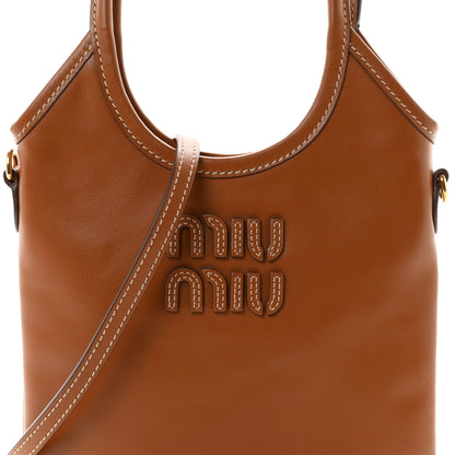 Miu Miu Nappa Mini Ivy Bag Cognac 7 of 9
