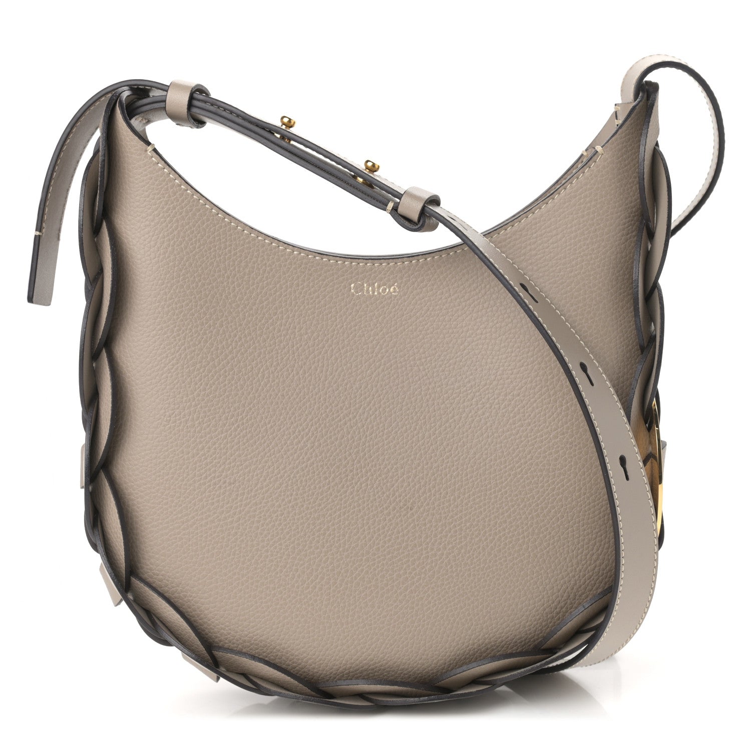 Chloe Small Grain Smooth Calfskin Small Darryl Hobo Motty Grey 1 of 9