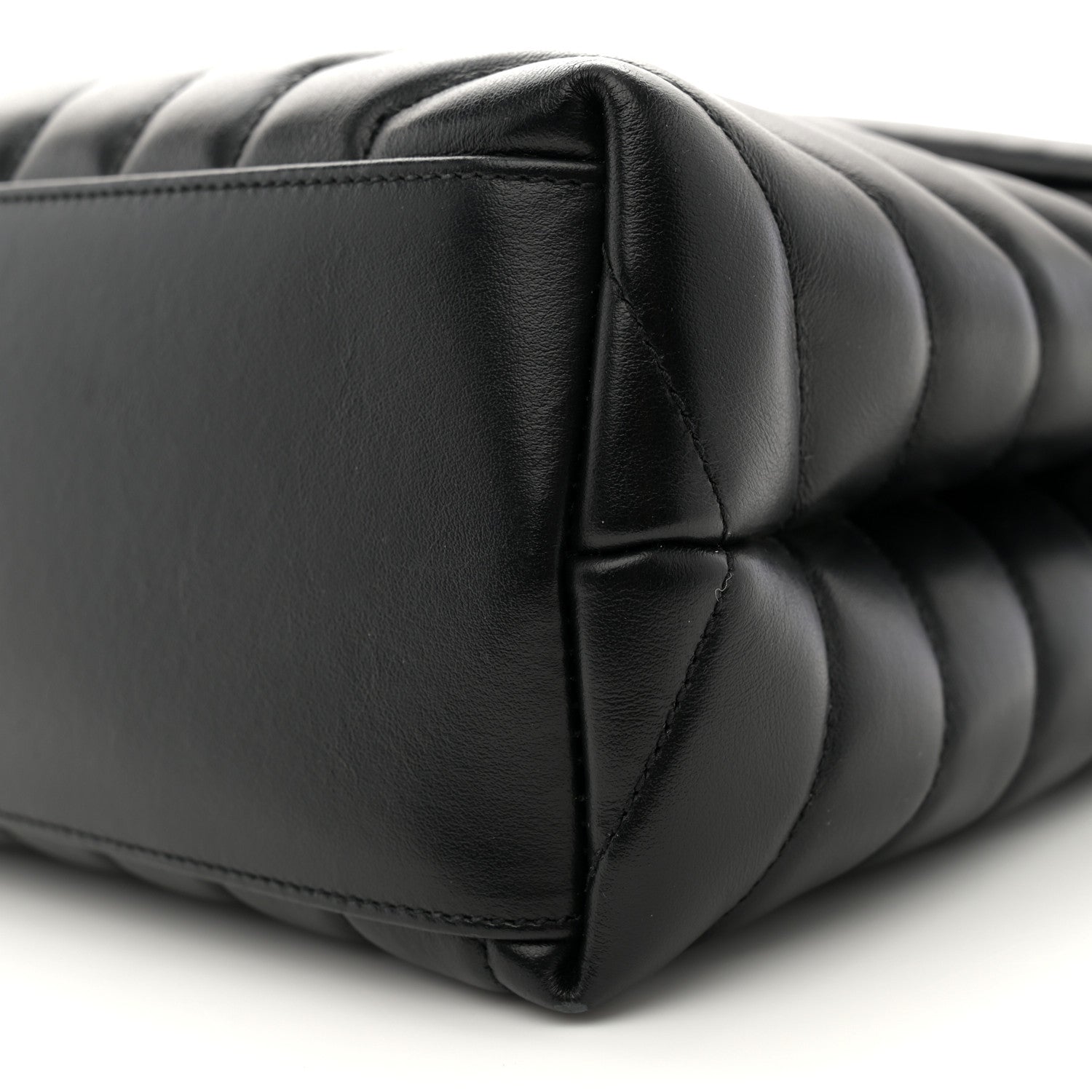 Saint Laurent Calfskin Y Quilted Monogram Medium Loulou Chain Satchel Black 11 of 13