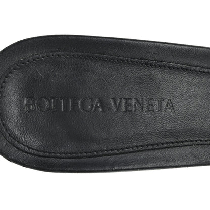 Bottega Veneta Nappa Matelasse Padded Mid Heel Mule Sandals 38.5 Black 8 of 8