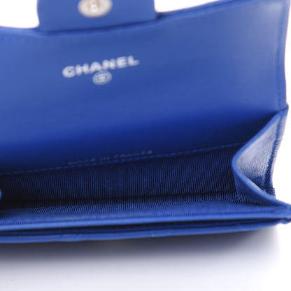 Chanel Lambskin Quilted Card Holder Royal Blue 5 of 10