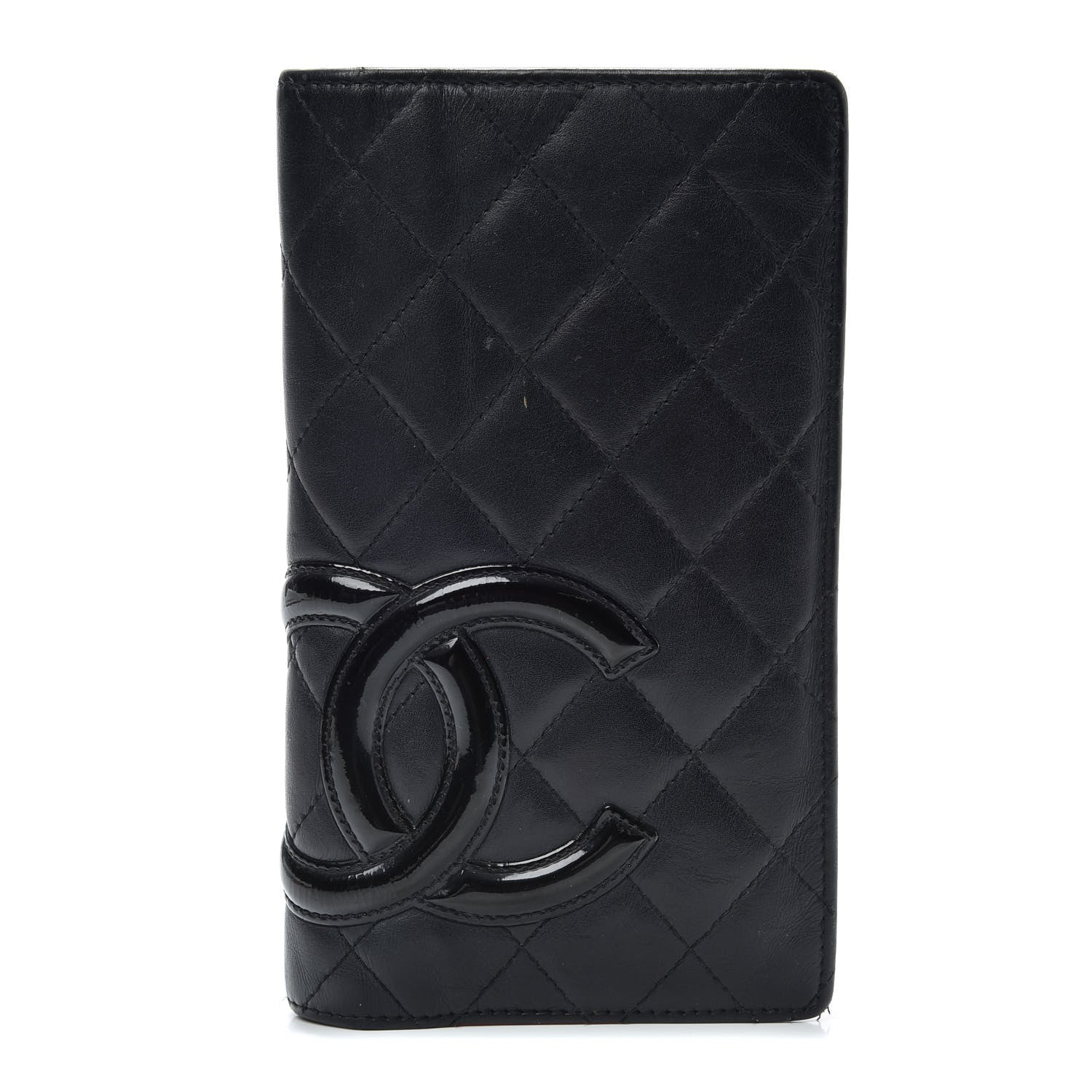 Chanel Calfskin Quilted Cambon Yen Wallet Black 1 of 7