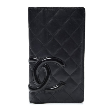 Chanel Calfskin Quilted Cambon Yen Wallet Black 1 of 7