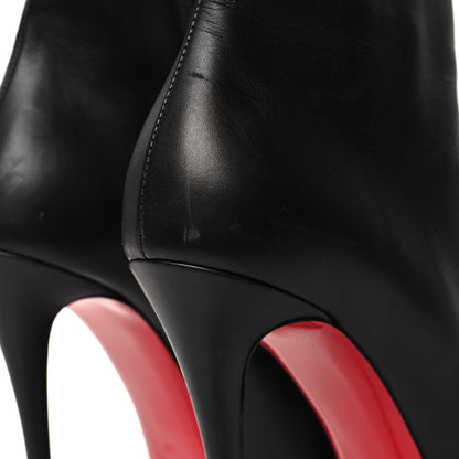Christian Louboutin Calfskin Dolly Alta Booty 160 Ankle Boots 40 Black 9 of 10