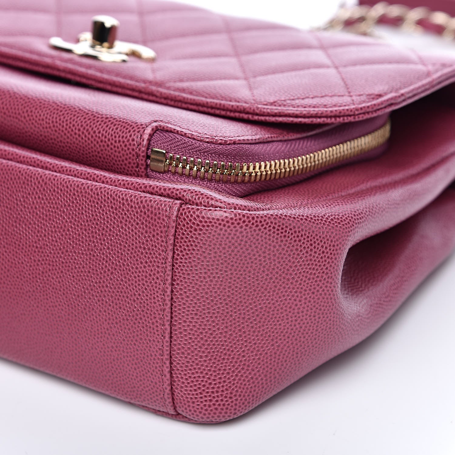 Chanel Caviar Quilted Small Business Affinity Flap Dark Pink 10 of 12