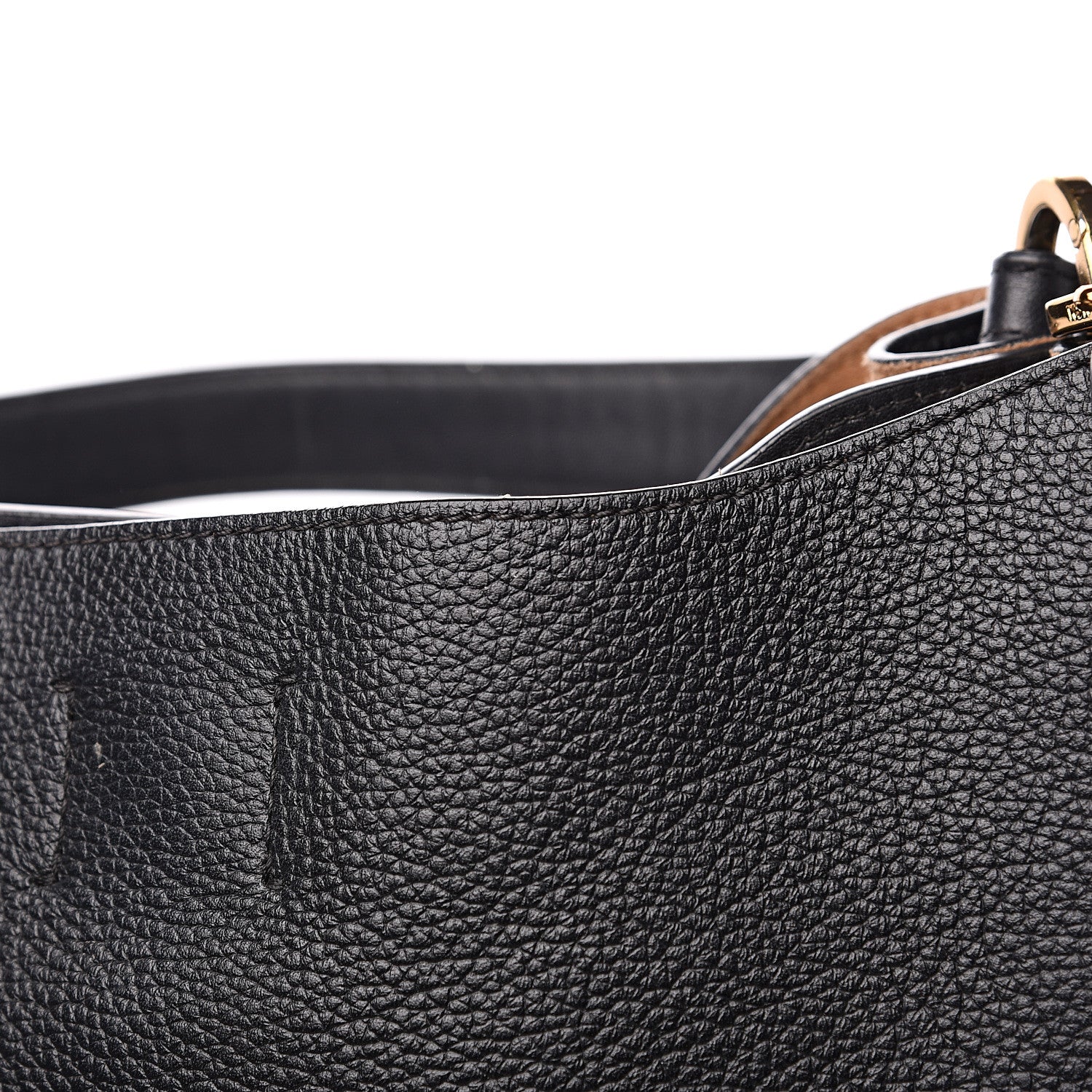 MCM Grained Calfskin Large Milla Hobo Black 10 of 11
