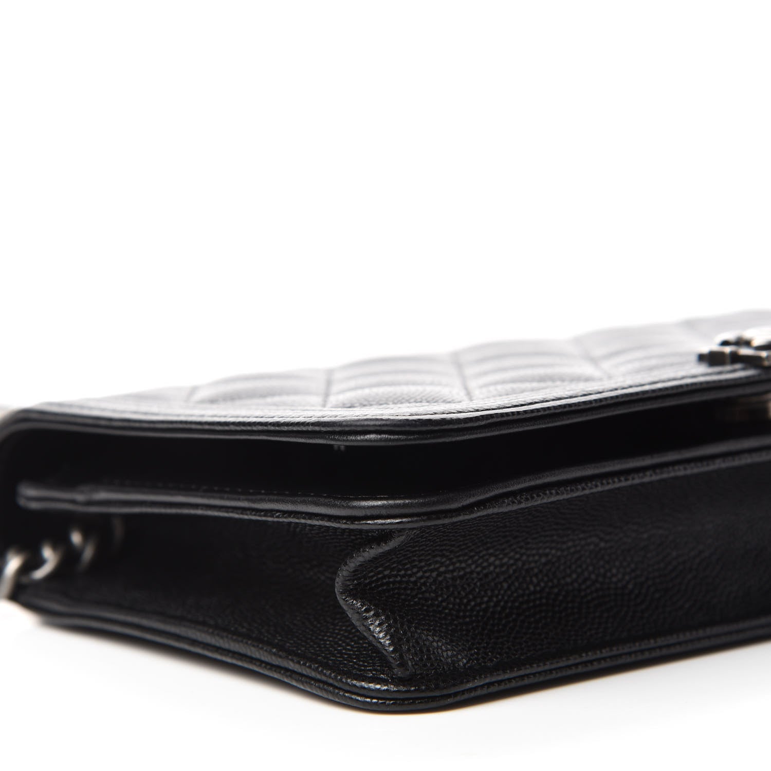 Chanel Caviar Quilted Boy Wallet On Chain WOC Black 6 of 13