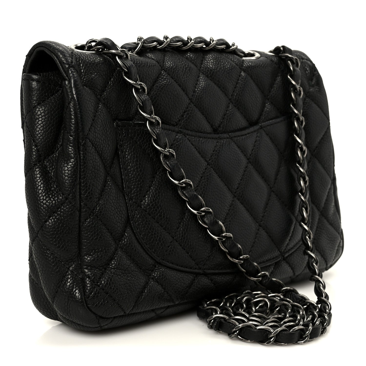Chanel Caviar Quilted Medium Now and Forever Flap Black 2 of 10