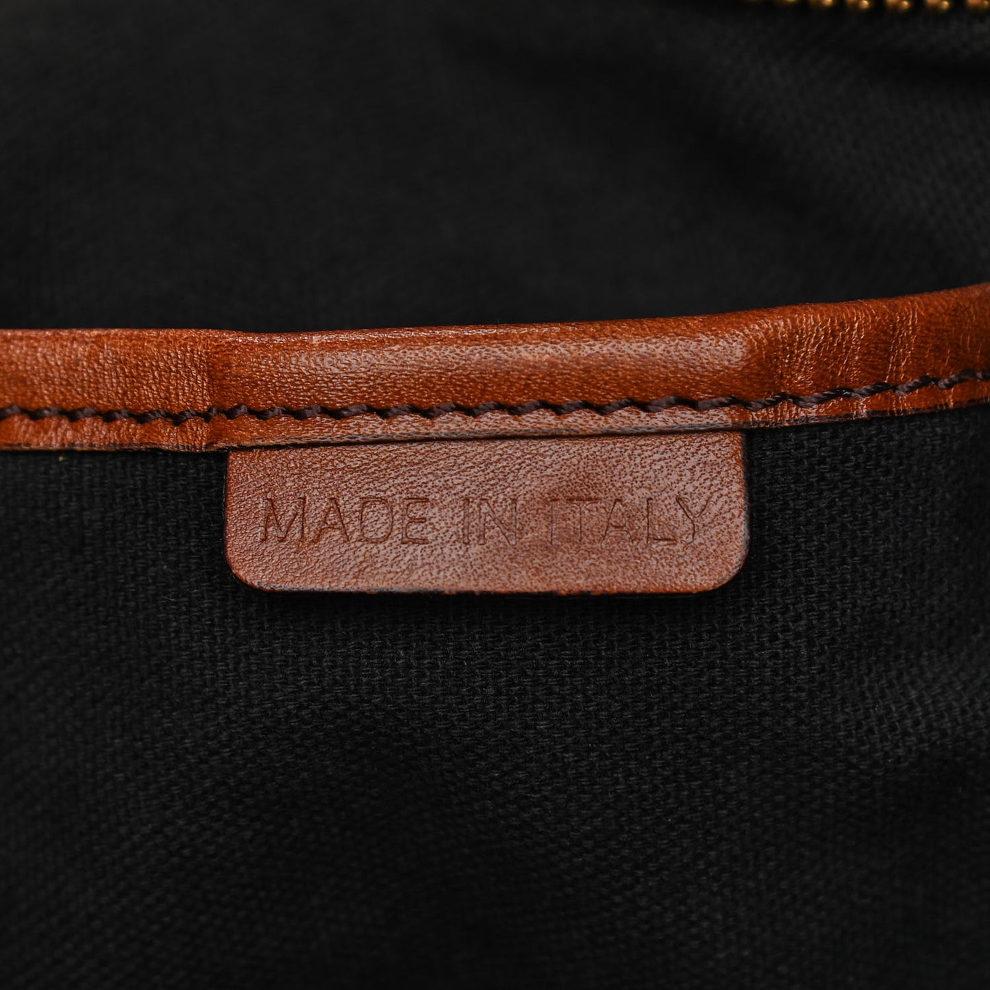 House Check Tote Dark Tan