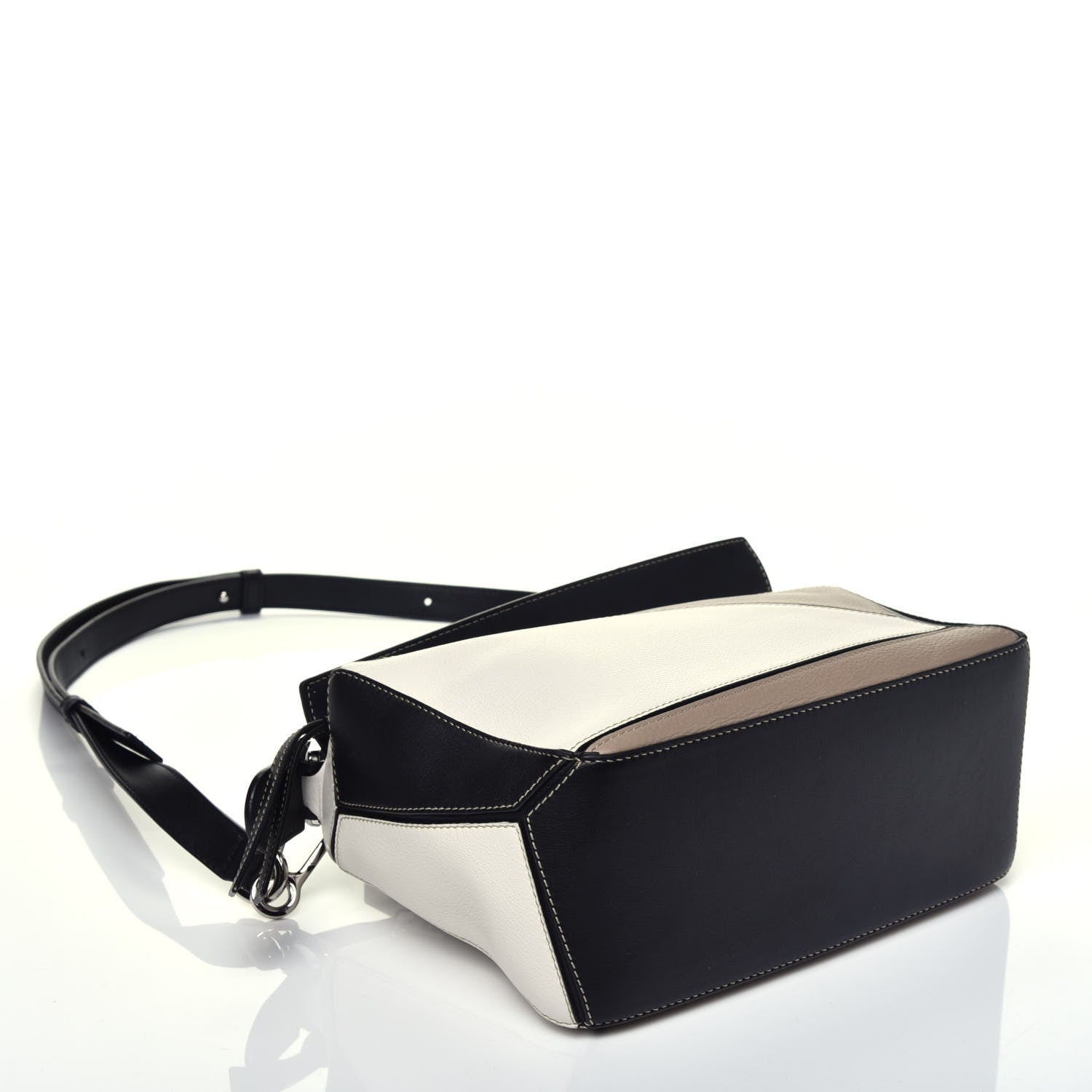 Loewe Calfskin Small Puzzle Bag Black Taupe 5 of 10