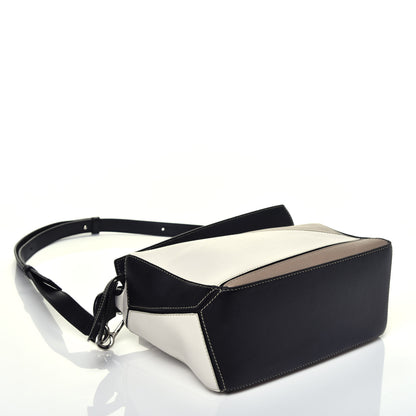 Loewe Calfskin Small Puzzle Bag Black Taupe 5 of 10