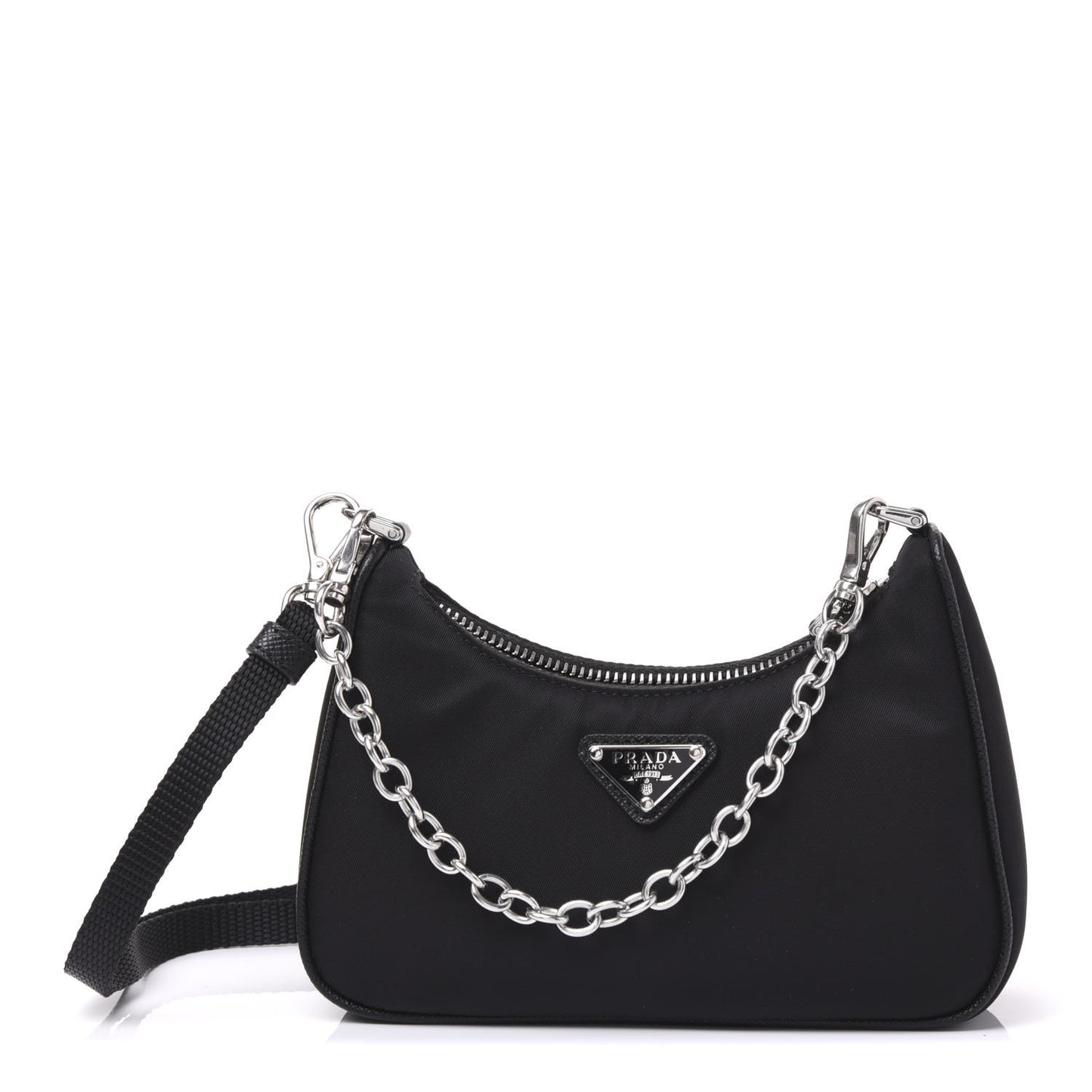 Tessuto Nylon Mini Re-Edition 2000 Shoulder Bag Black