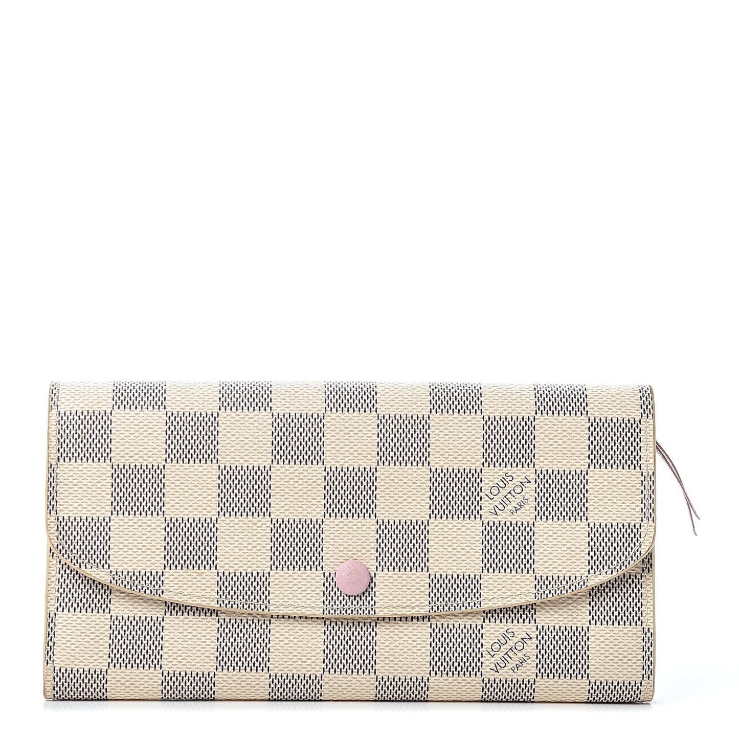 Damier Azur Emilie Wallet Rose Ballerine