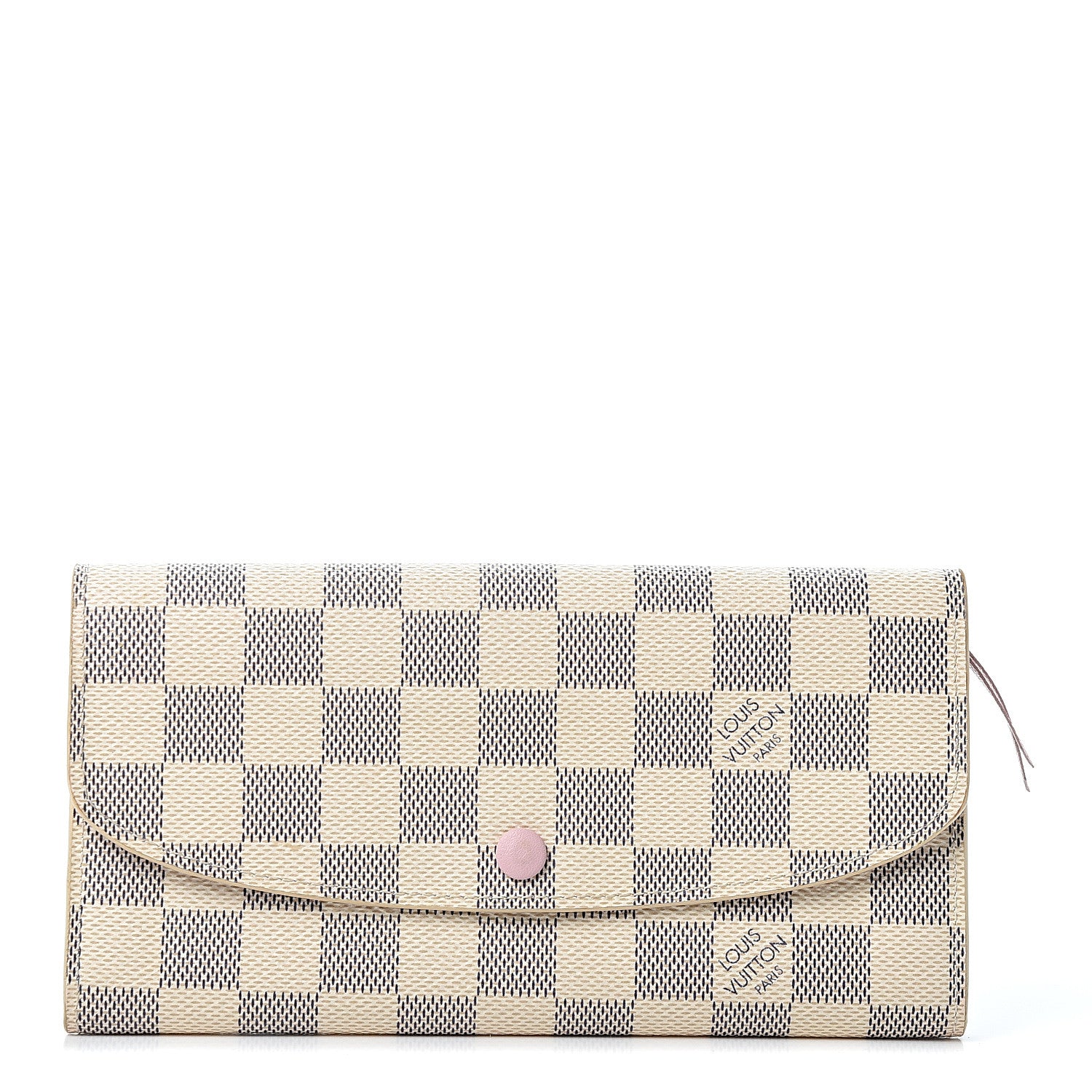 Louis Vuitton Damier Azur Emilie Wallet Rose Ballerine 1 of 8