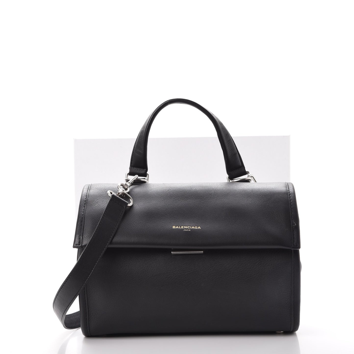 Veau Soyeux Small Tool Satchel Black