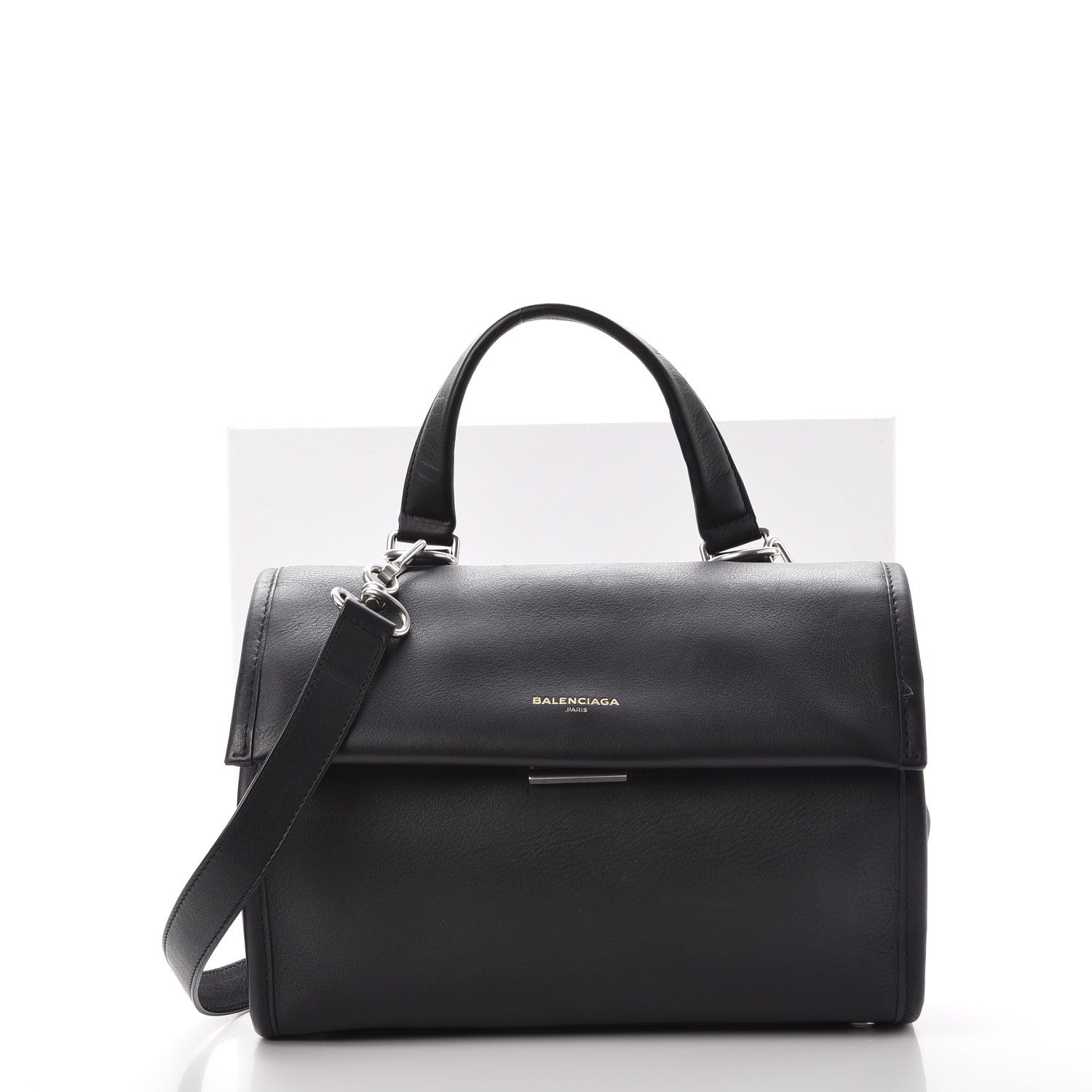 Balenciaga Veau Soyeux Small Tool Satchel Black 13 of 13