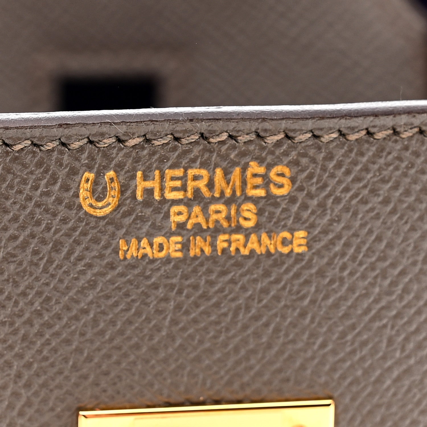 Hermes Epsom Bi-Color Horseshoe Birkin 35 Etain Crocus 6 of 14