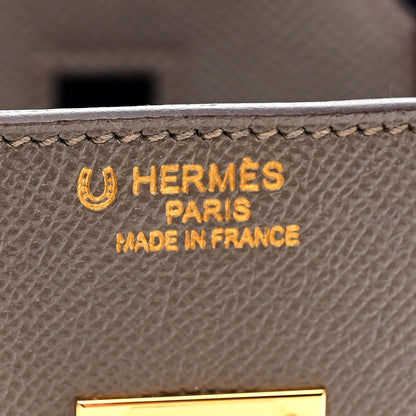 Hermes Epsom Bi-Color Horseshoe Birkin 35 Etain Crocus 6 of 14