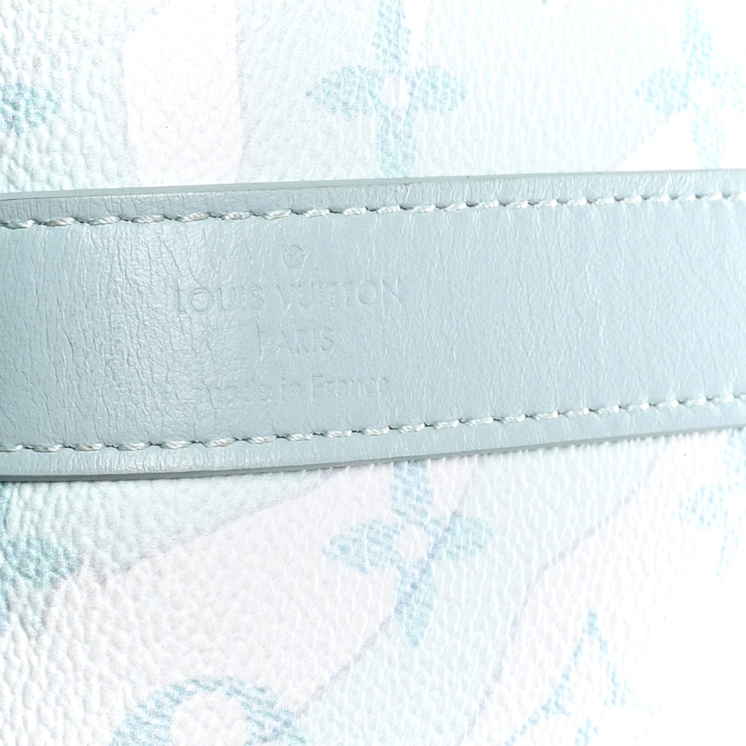 Louis Vuitton Monogram Aquagarden Keepall Bandouliere 50 Crystal Blue 5 of 9