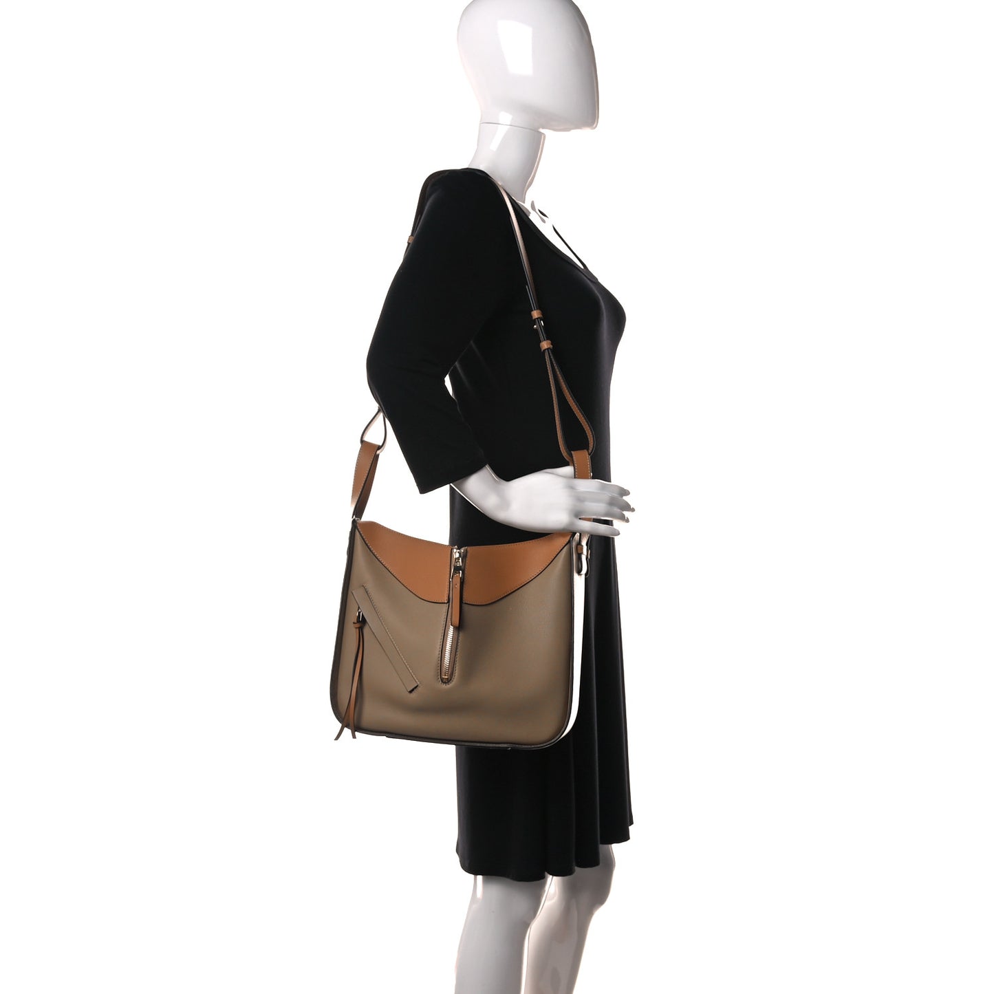 Calfskin Small Hammock Shoulder Bag Vanilla