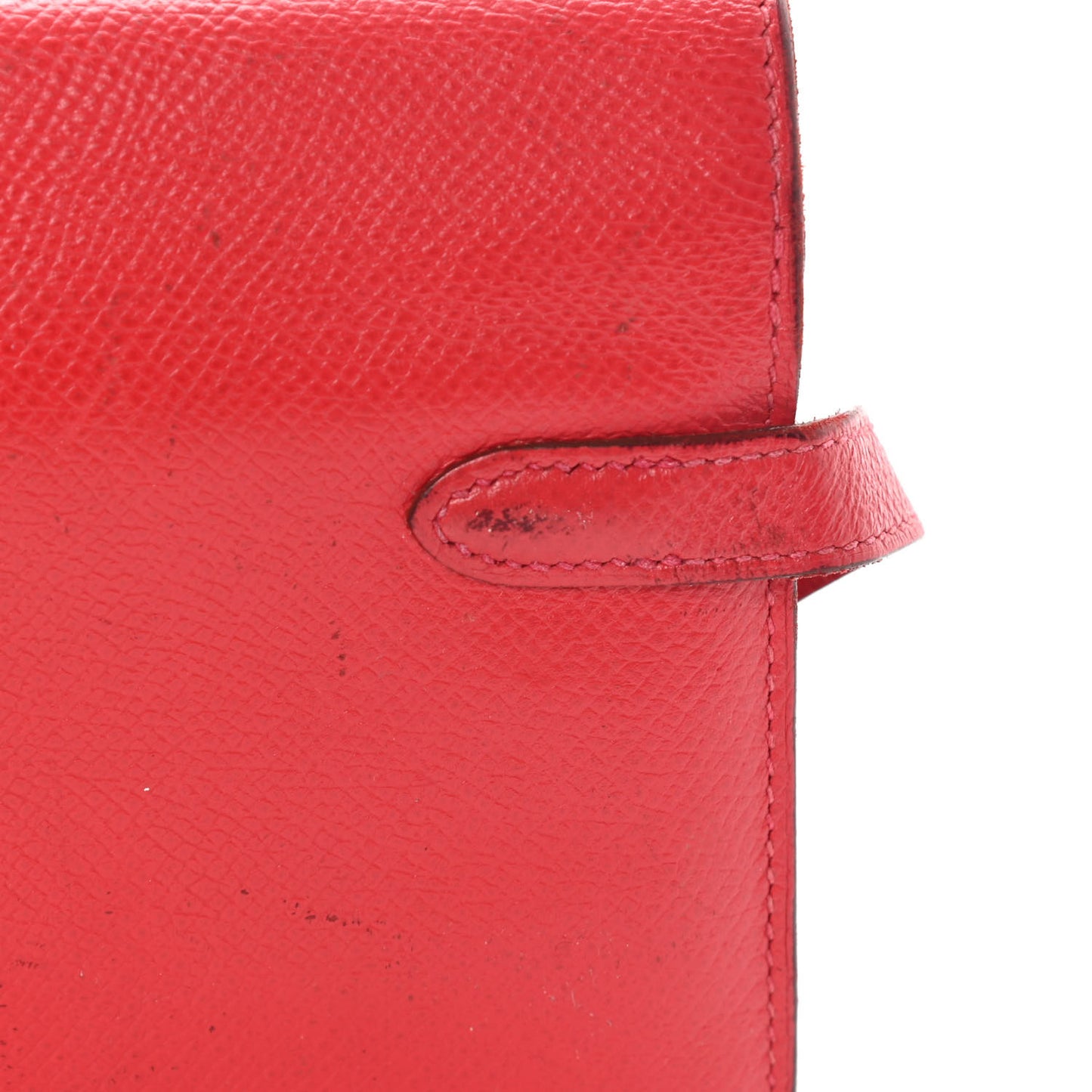 Epsom Kelly Longue Wallet Rouge Casaque