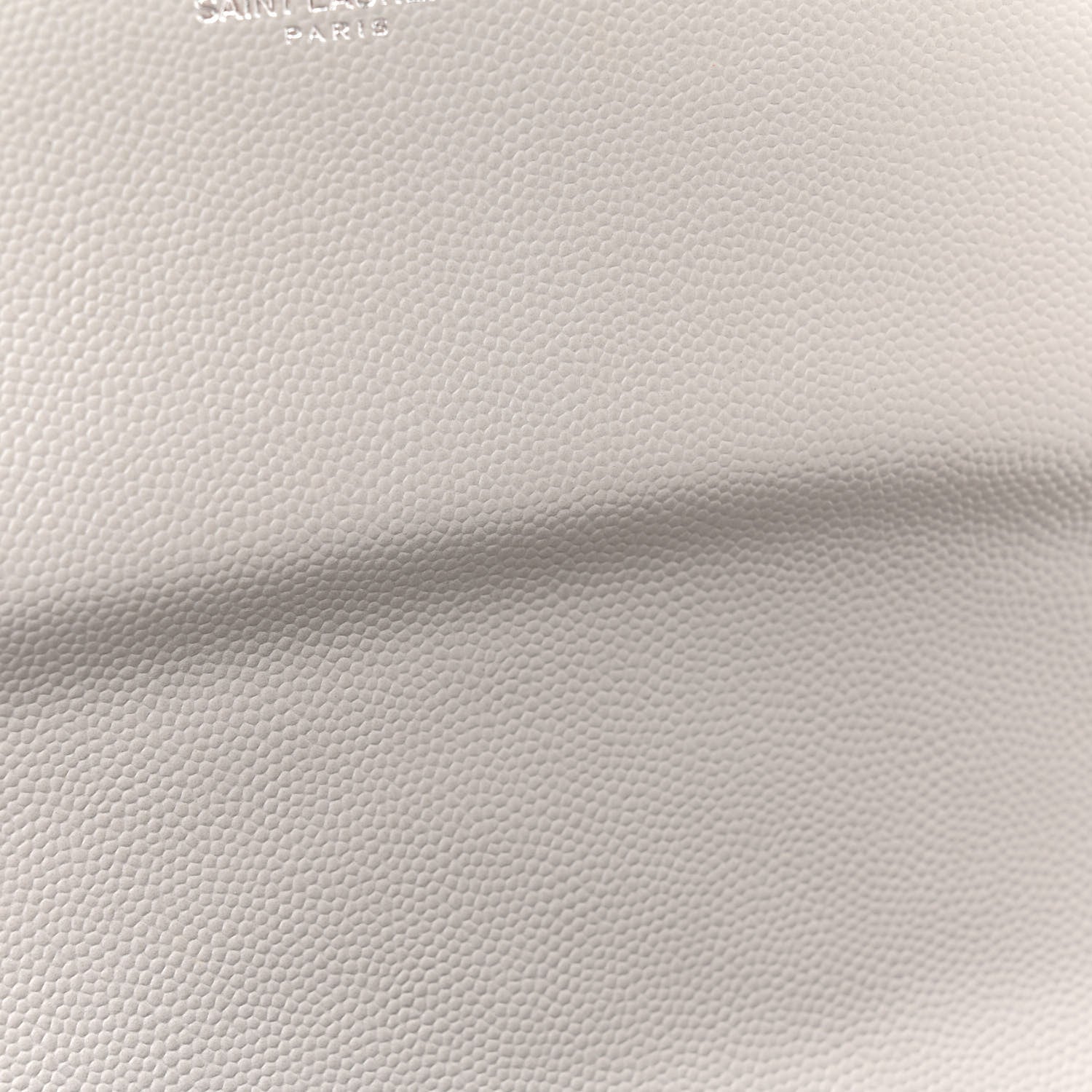 Saint Laurent Grain De Poudre Matelasse Chevron Large Monogram Satchel Light Grey 12 of 13