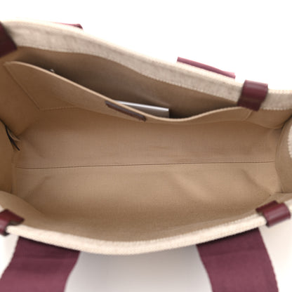 Chloe Cotton Calfskin Medium Woody Ribbon Tote Burgundy 7 of 10