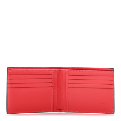 Christian Louboutin Calfskin Coolcard Two-Tone Wallet Black Red 5 of 9