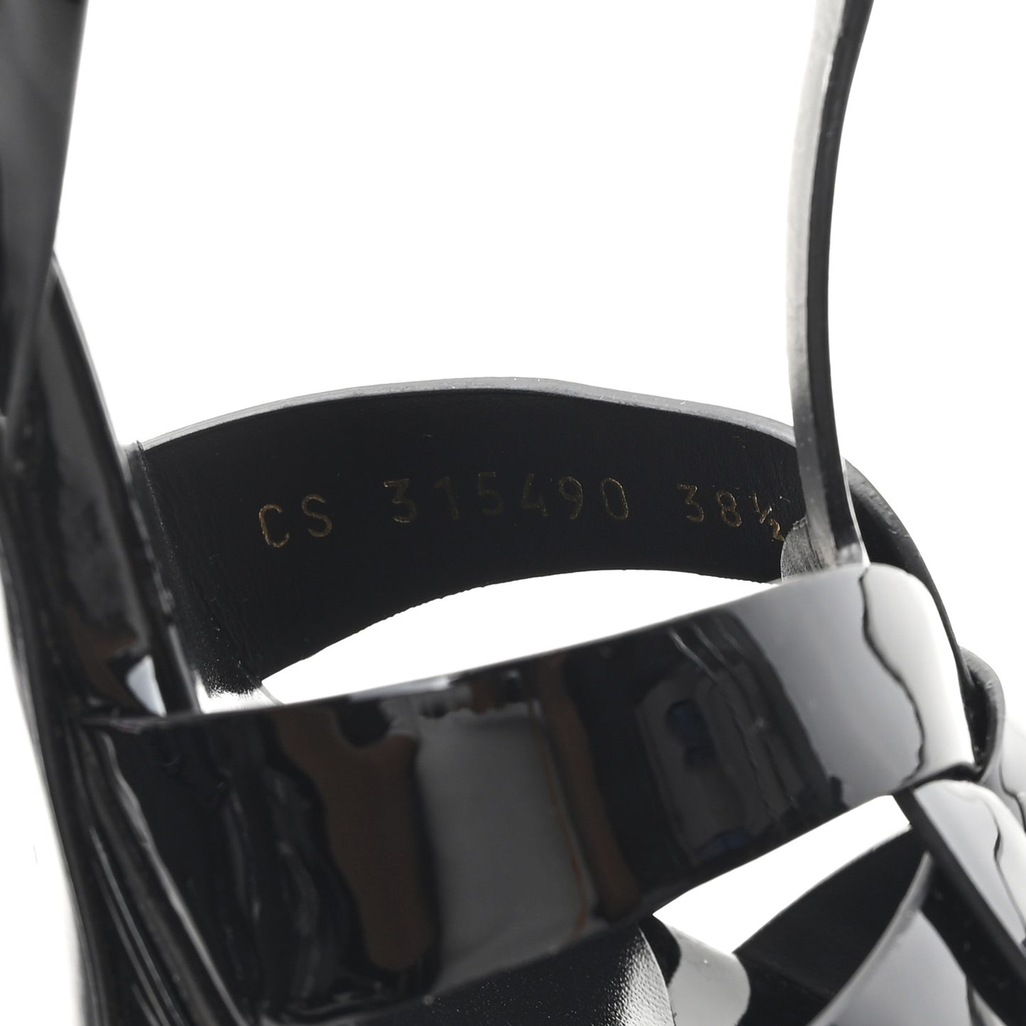 Patent Tribute 75 Platform Sandals 38.5 Black